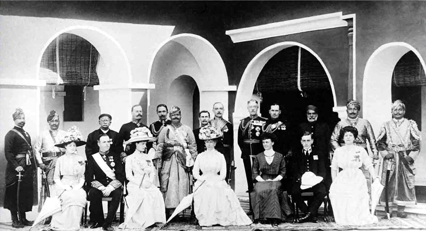 Queen Mary of England and the Maharao of Kotah at Raj Bhawan c. Dec. 26, 1911